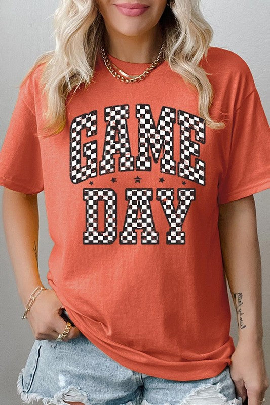 Checkered Game Day Graphic Heavyweight Tee