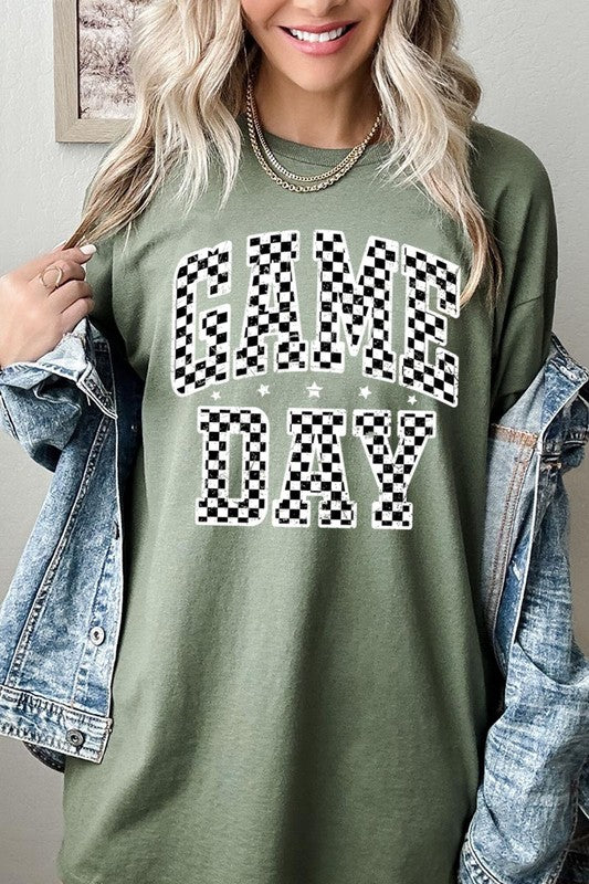 Checkered Game Day Graphic Heavyweight Tee