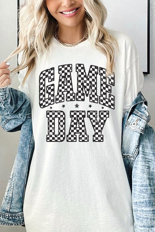 Checkered Game Day Graphic Heavyweight Tee