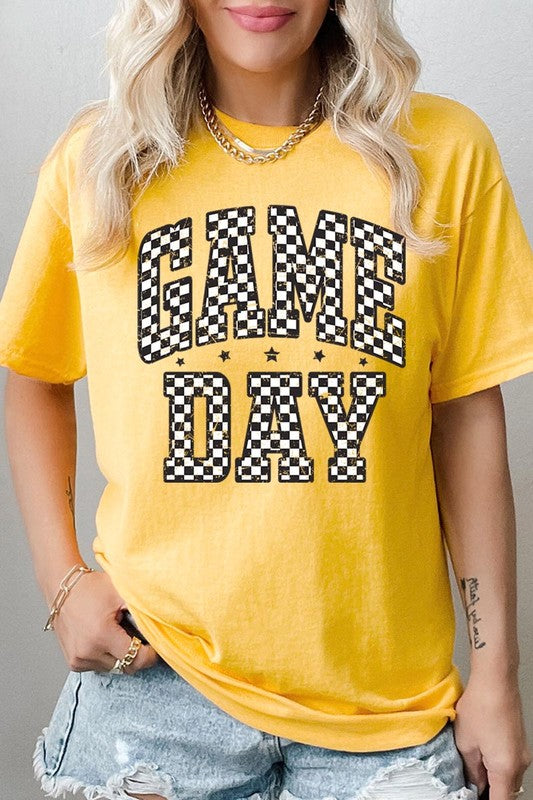 Checkered Game Day Graphic Heavyweight Tee