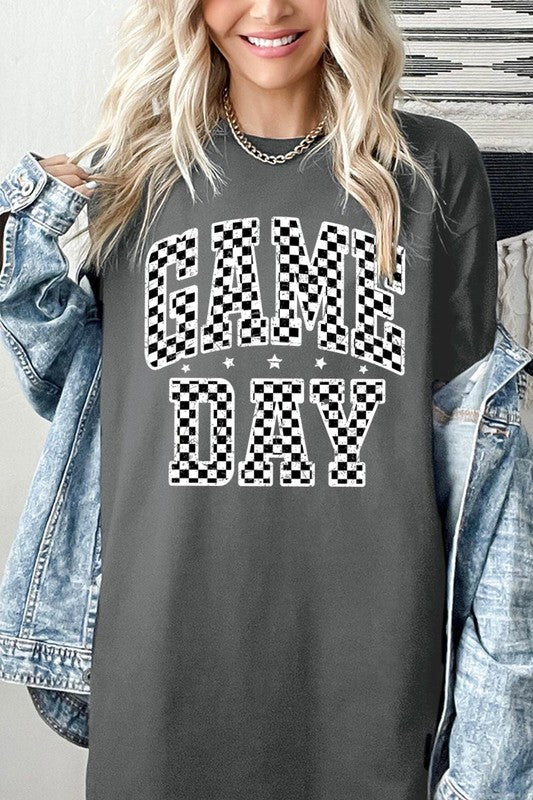 Checkered Game Day Graphic Heavyweight Tee