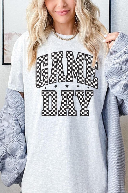 Checkered Game Day Graphic Heavyweight Tee