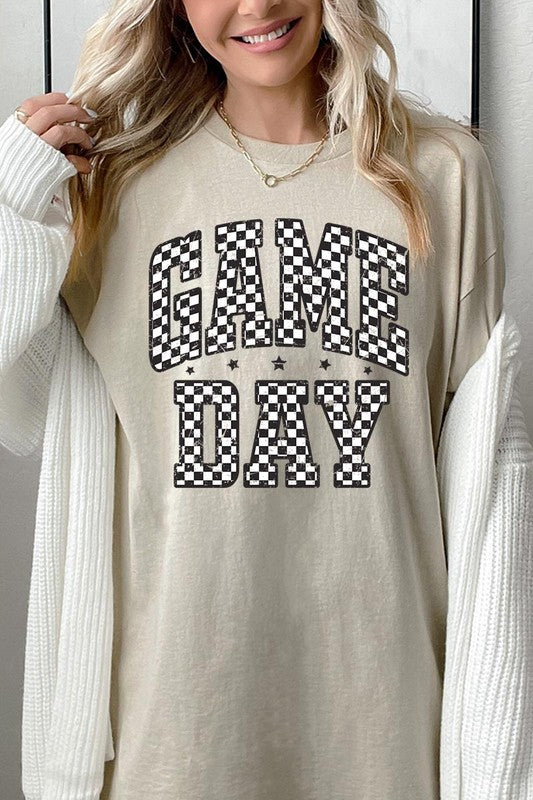 Checkered Game Day Graphic Heavyweight Tee