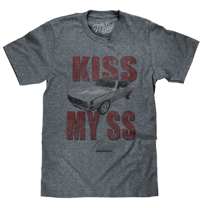 Kiss My SS Chevrolet Camaro T-Shirt - Gray