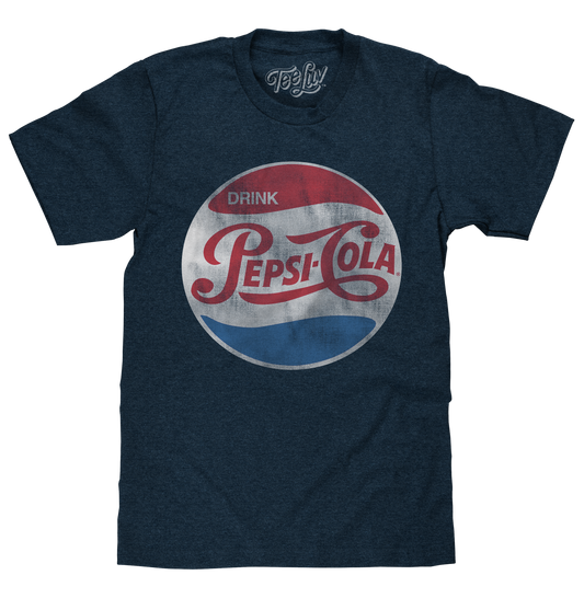 Pepsi Retro Logo T-Shirt - Navy