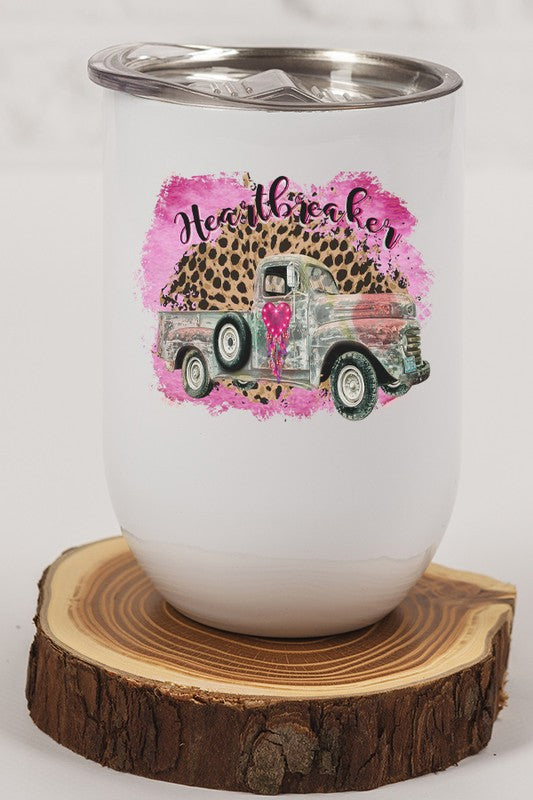 Valentine's Day Heartbreaker Truck Wine Cup