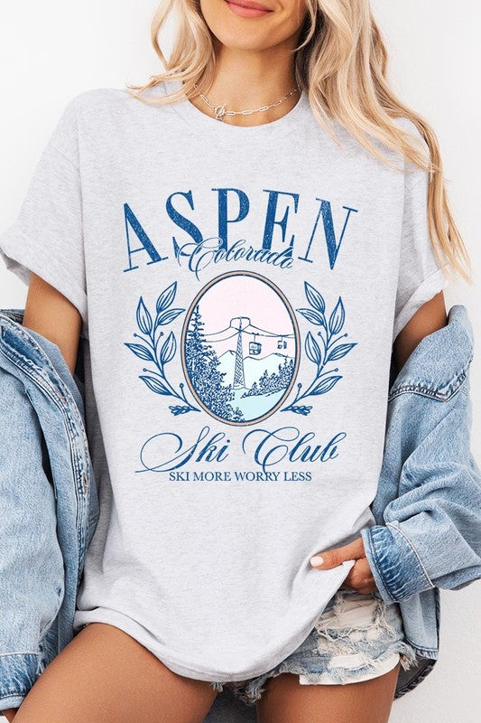 Aspen Ski Club Graphic Plus Heavy Cotton Tee