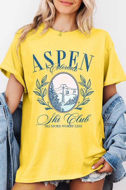 Aspen Ski Club Graphic Plus Heavy Cotton Tee