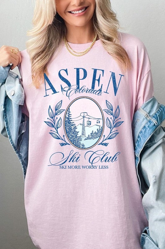 Aspen Ski Club Graphic Plus Heavy Cotton Tee