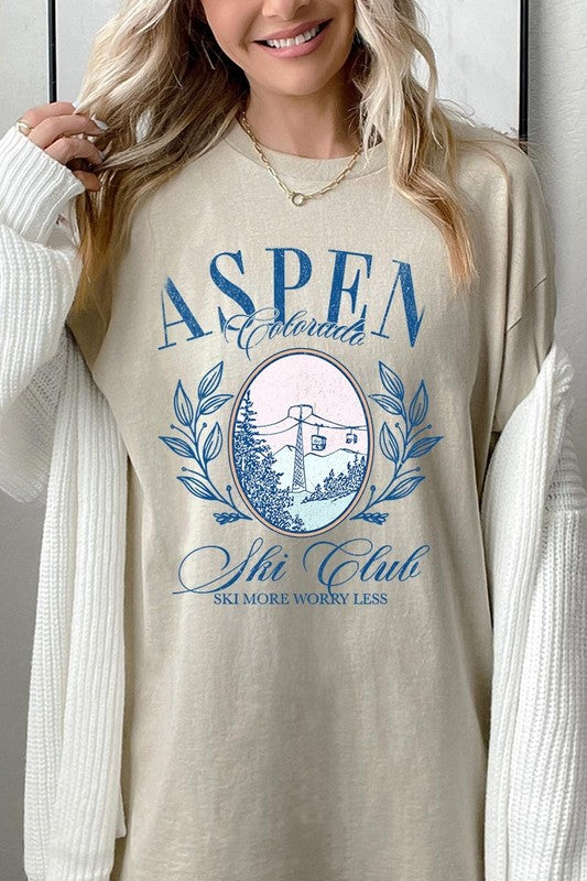 Aspen Ski Club Graphic Plus Heavy Cotton Tee