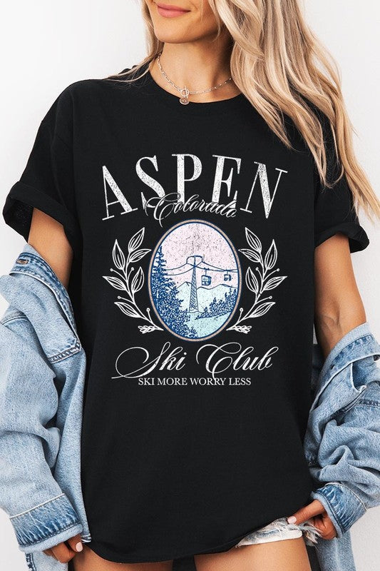 Aspen Ski Club Graphic Plus Heavy Cotton Tee