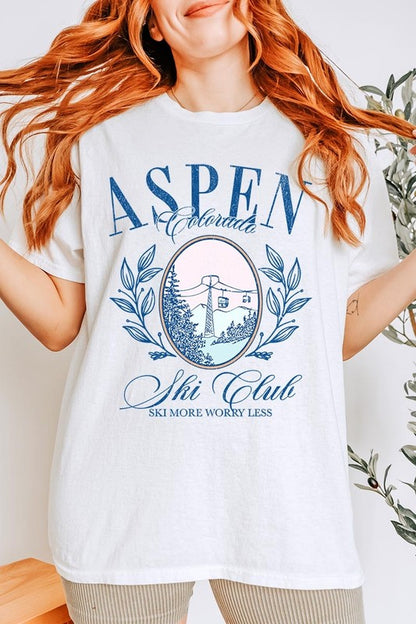 Aspen Ski Club Graphic Plus Heavy Cotton Tee