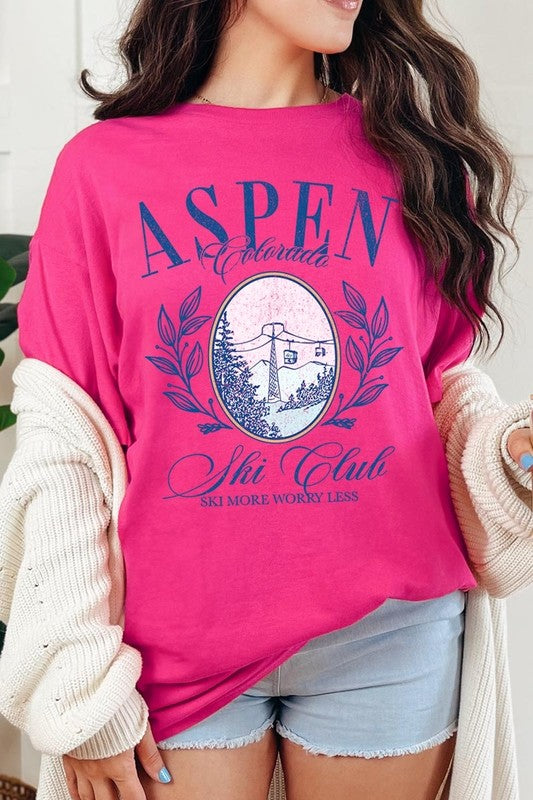 Aspen Ski Club Graphic Plus Heavy Cotton Tee