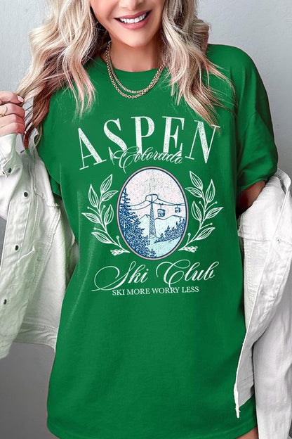 Aspen Ski Club Graphic Plus Heavy Cotton Tee