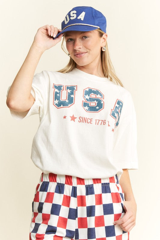 Jade By Jane USA 1776 Graphic Tee