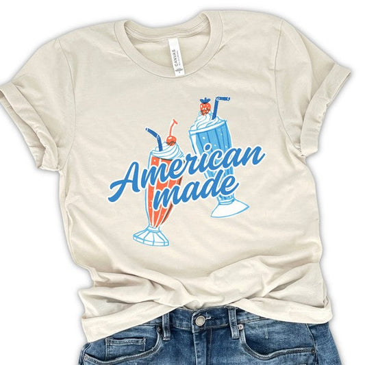 American Made Ice Cream Shakes Cherry Top Tee