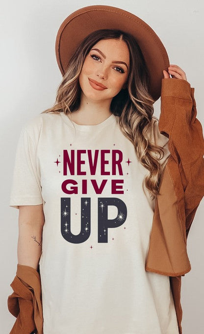 Never Give Up Graphic Tee