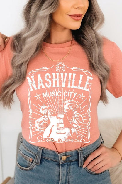 Nashville Music City Graphic Tee