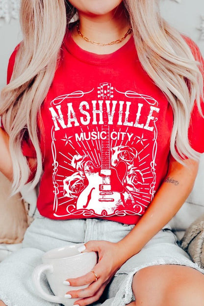 Nashville Music City Graphic Tee