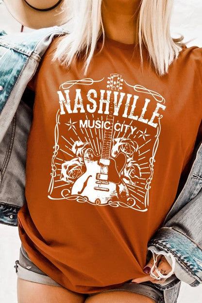 Nashville Music City Graphic Tee