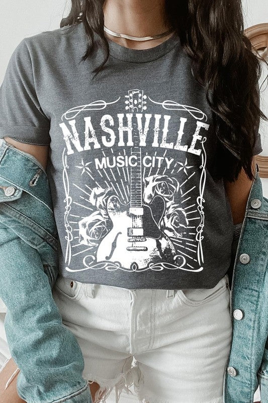 Nashville Music City Graphic Tee