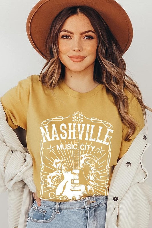 Nashville Music City Graphic Tee