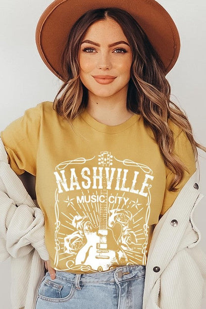 Nashville Music City Graphic Tee