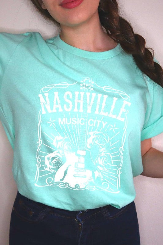 Nashville Music City Graphic Tee