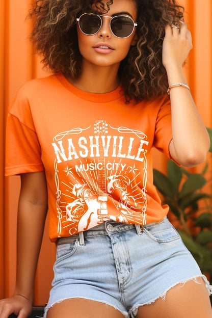 Nashville Music City Graphic Tee
