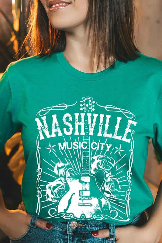 Nashville Music City Graphic Tee
