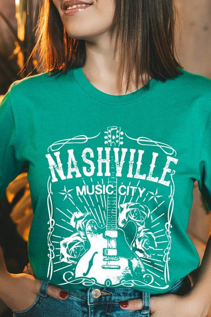 Nashville Music City Graphic Tee