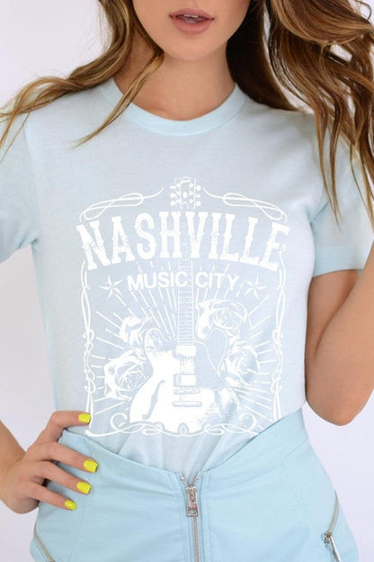 Nashville Music City Graphic Tee