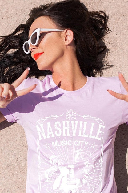 Nashville Music City Graphic Tee