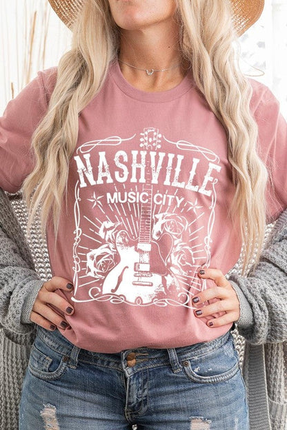 Nashville Music City Graphic Tee