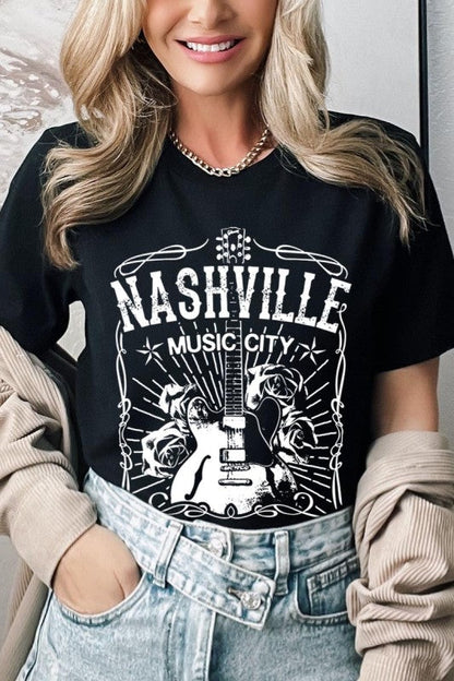 Nashville Music City Graphic Tee
