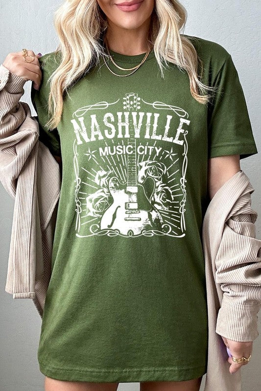 Nashville Music City Graphic Tee