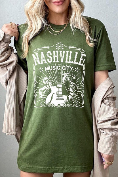 Nashville Music City Graphic Tee