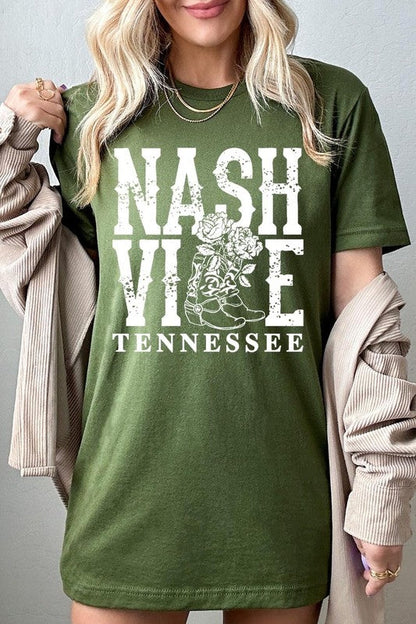 Nashville Cowgirl Boots Graphic Tee