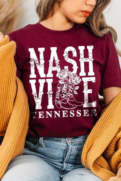 Nashville Cowgirl Boots Graphic Tee