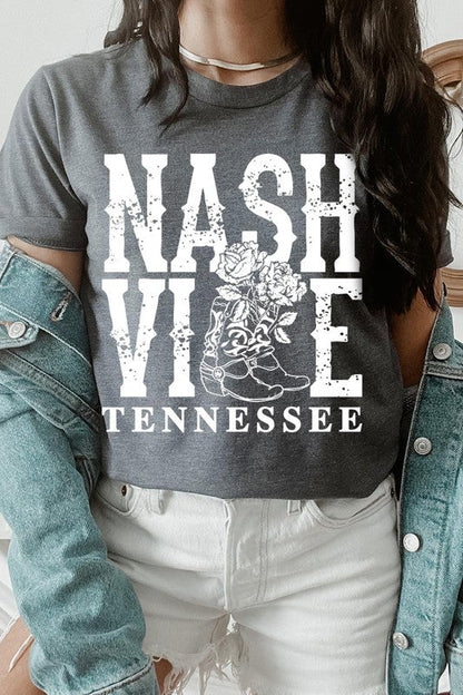 Nashville Cowgirl Boots Graphic Tee