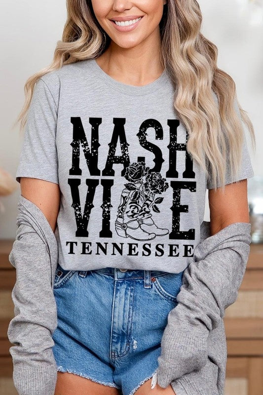 Nashville Cowgirl Boots Graphic Tee