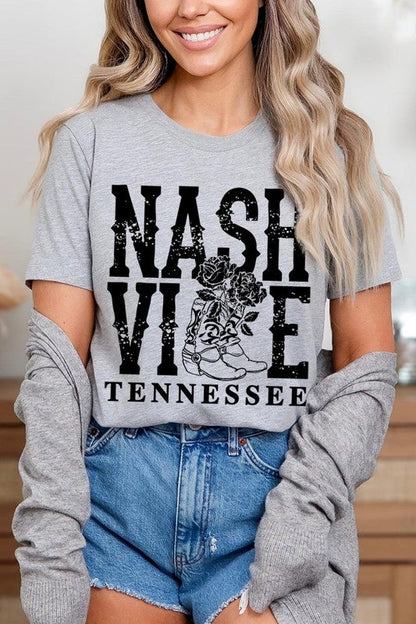 Nashville Cowgirl Boots Graphic Tee