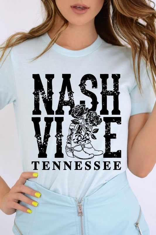 Nashville Cowgirl Boots Graphic Tee
