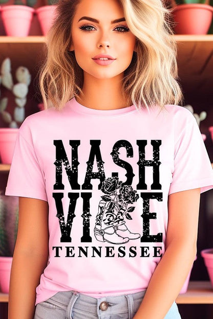 Nashville Cowgirl Boots Graphic Tee