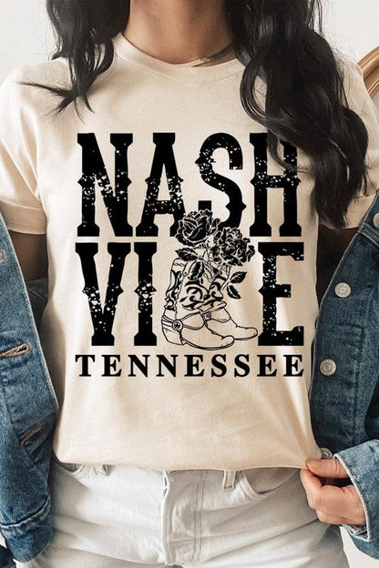 Nashville Cowgirl Boots Graphic Tee