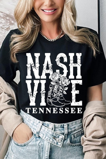 Nashville Cowgirl Boots Graphic Tee