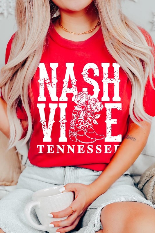 Nashville Cowgirl Boots Graphic Tee
