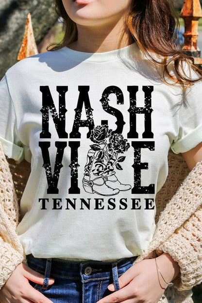 Nashville Cowgirl Boots Graphic Tee