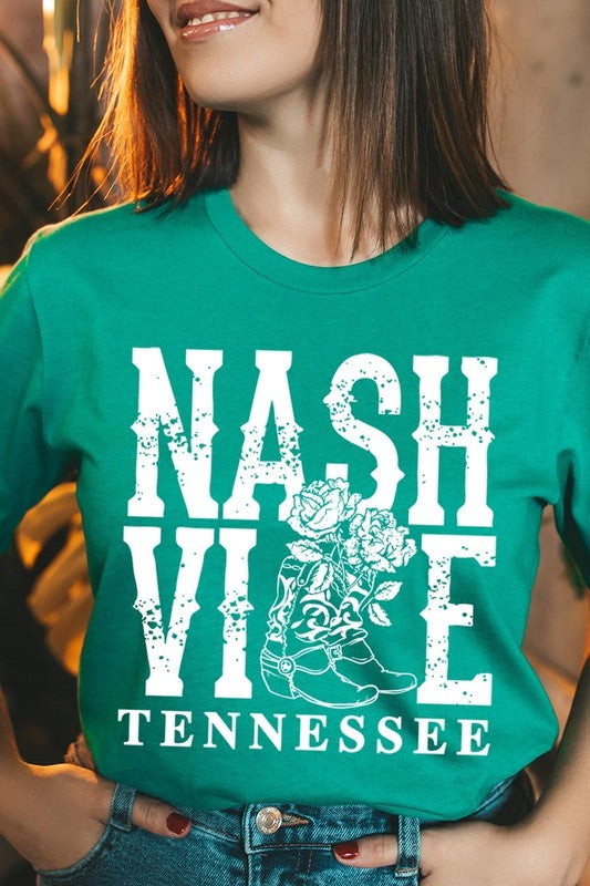 Nashville Cowgirl Boots Graphic Tee