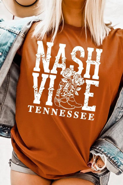 Nashville Cowgirl Boots Graphic Tee